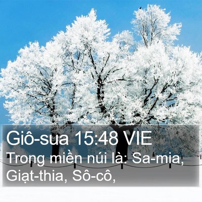 Giô-sua 15:48 VIE Bible Verse Image