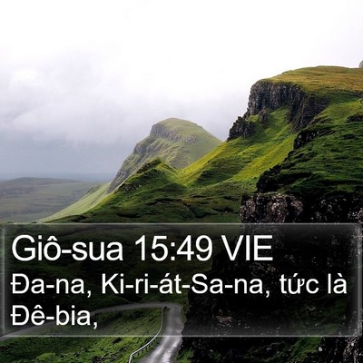 Giô-sua 15:49 VIE Bible Verse Image
