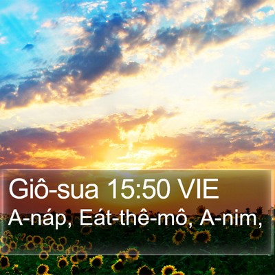 Giô-sua 15:50 VIE Bible Verse Image