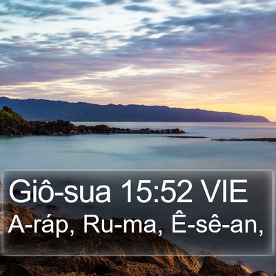 Giô-sua 15:52 VIE Bible Verse Image
