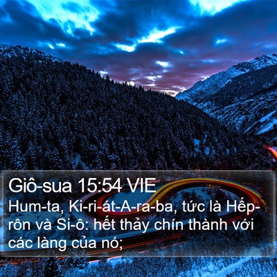 Giô-sua 15:54 VIE Bible Verse Image
