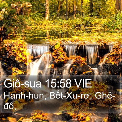 Giô-sua 15:58 VIE Bible Verse Image
