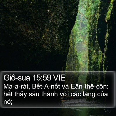 Giô-sua 15:59 VIE Bible Verse Image