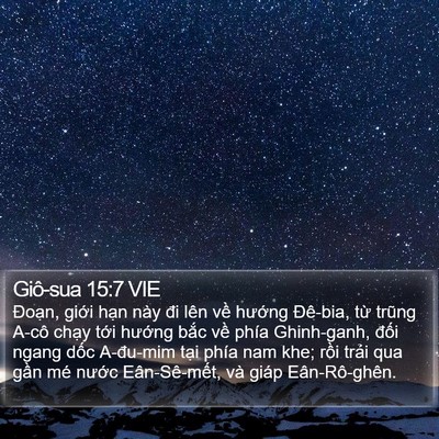 Giô-sua 15:7 VIE Bible Verse Image