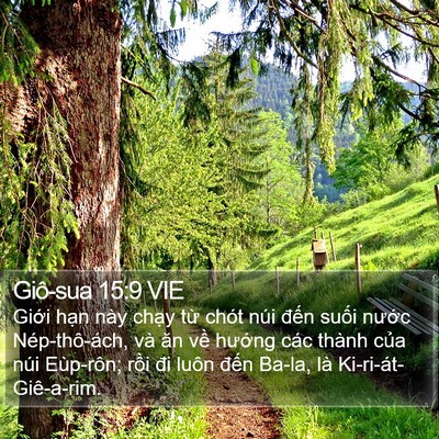 Giô-sua 15:9 VIE Bible Verse Image