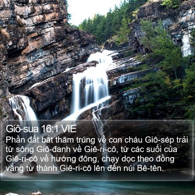 Giô-sua 16:1 VIE Bible Verse Image