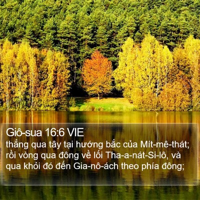 Giô-sua 16:6 VIE Bible Verse Image