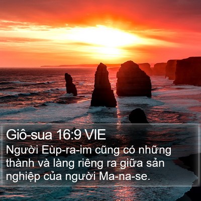 Giô-sua 16:9 VIE Bible Verse Image