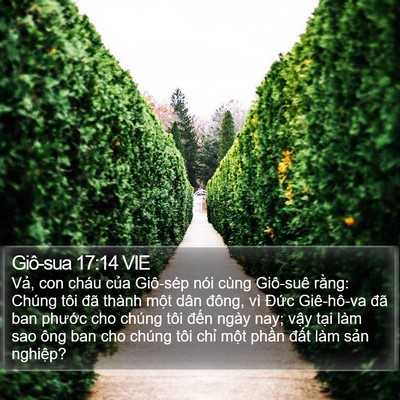 Giô-sua 17:14 VIE Bible Verse Image