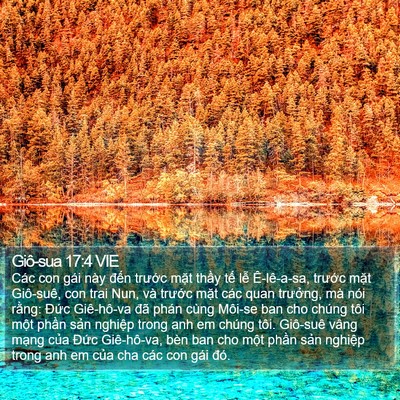 Giô-sua 17:4 VIE Bible Verse Image