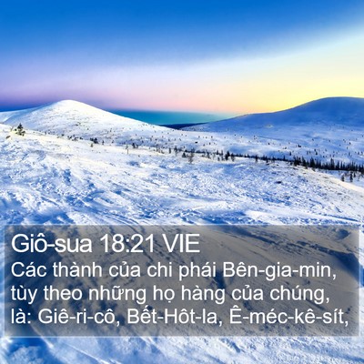 Giô-sua 18:21 VIE Bible Verse Image