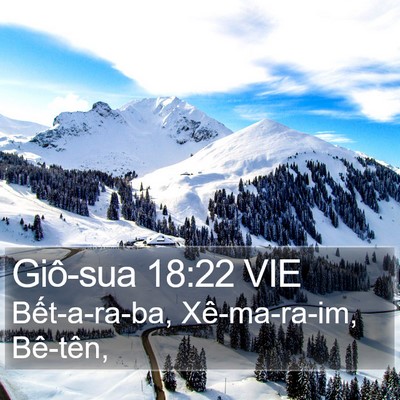 Giô-sua 18:22 VIE Bible Verse Image