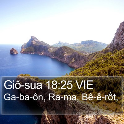 Giô-sua 18:25 VIE Bible Verse Image