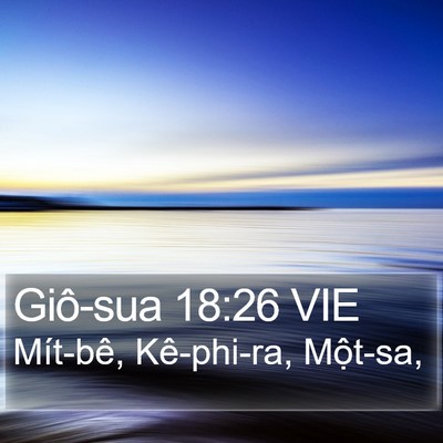 Giô-sua 18:26 VIE Bible Verse Image