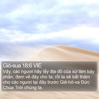 Giô-sua 18:6 VIE Bible Verse Image