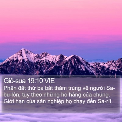 Giô-sua 19:10 VIE Bible Verse Image