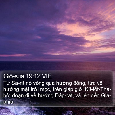 Giô-sua 19:12 VIE Bible Verse Image
