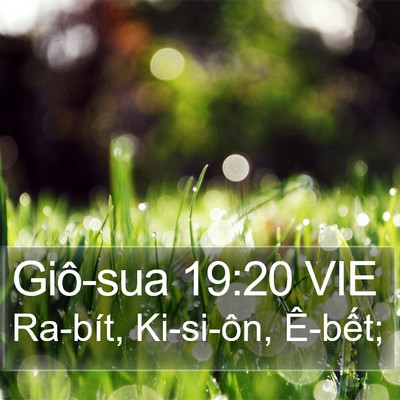 Giô-sua 19:20 VIE Bible Verse Image