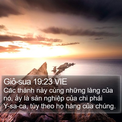 Giô-sua 19:23 VIE Bible Verse Image
