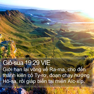Giô-sua 19:29 VIE Bible Verse Image