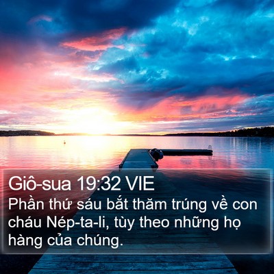 Giô-sua 19:32 VIE Bible Verse Image