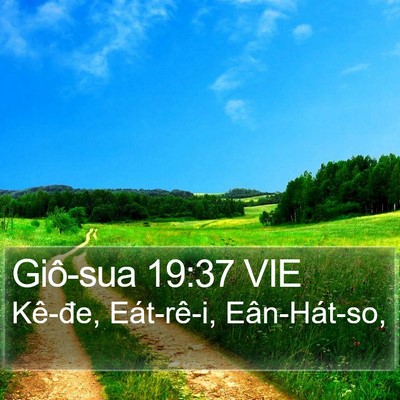 Giô-sua 19:37 VIE Bible Verse Image