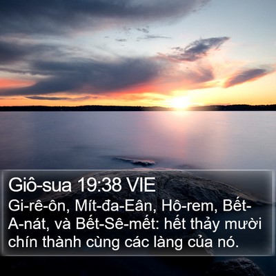 Giô-sua 19:38 VIE Bible Verse Image