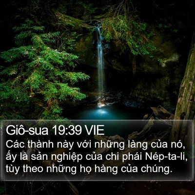Giô-sua 19:39 VIE Bible Verse Image