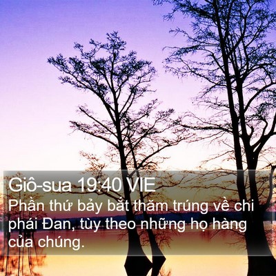 Giô-sua 19:40 VIE Bible Verse Image