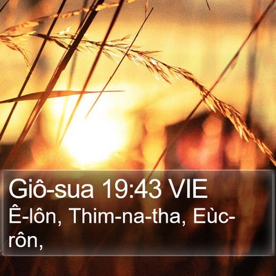 Giô-sua 19:43 VIE Bible Verse Image
