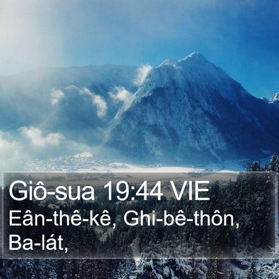 Giô-sua 19:44 VIE Bible Verse Image