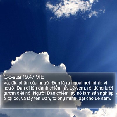 Giô-sua 19:47 VIE Bible Verse Image