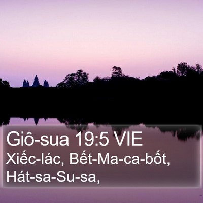Giô-sua 19:5 VIE Bible Verse Image