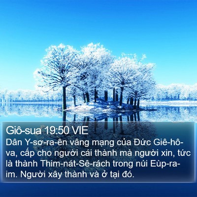 Giô-sua 19:50 VIE Bible Verse Image