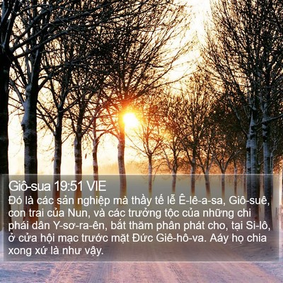 Giô-sua 19:51 VIE Bible Verse Image