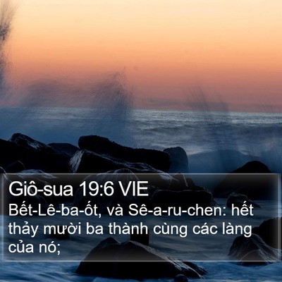 Giô-sua 19:6 VIE Bible Verse Image