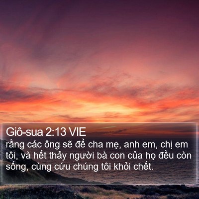 Giô-sua 2:13 VIE Bible Verse Image