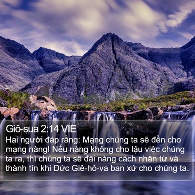 Giô-sua 2:14 VIE Bible Verse Image
