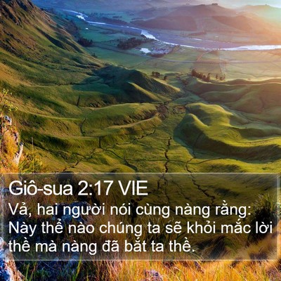 Giô-sua 2:17 VIE Bible Verse Image