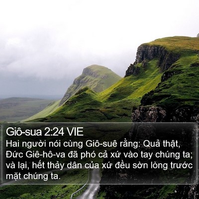 Giô-sua 2:24 VIE Bible Verse Image