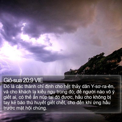 Giô-sua 20:9 VIE Bible Verse Image