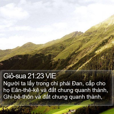 Giô-sua 21:23 VIE Bible Verse Image