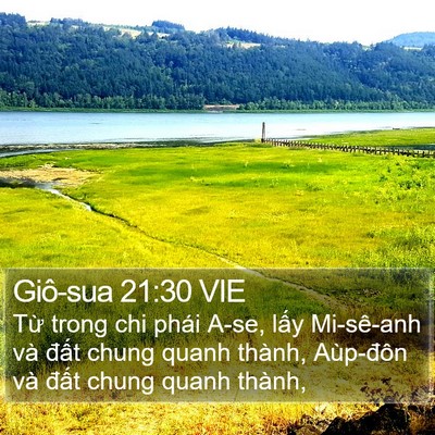 Giô-sua 21:30 VIE Bible Verse Image