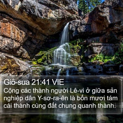 Giô-sua 21:41 VIE Bible Verse Image