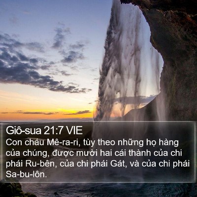 Giô-sua 21:7 VIE Bible Verse Image