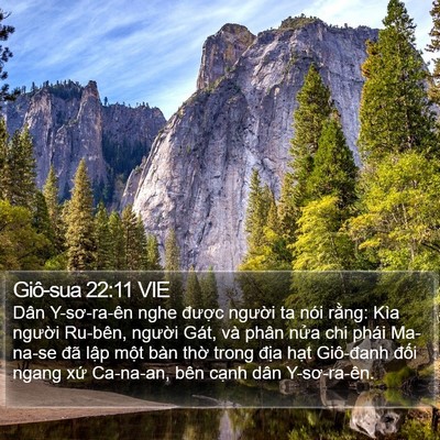 Giô-sua 22:11 VIE Bible Verse Image