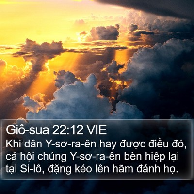 Giô-sua 22:12 VIE Bible Verse Image