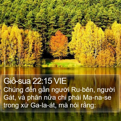 Giô-sua 22:15 VIE Bible Verse Image