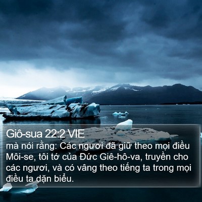 Giô-sua 22:2 VIE Bible Verse Image