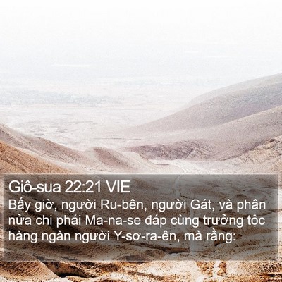 Giô-sua 22:21 VIE Bible Verse Image